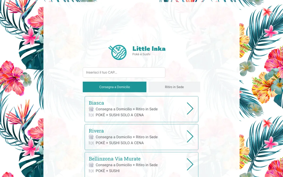 Sito food delivery littleinka.ch