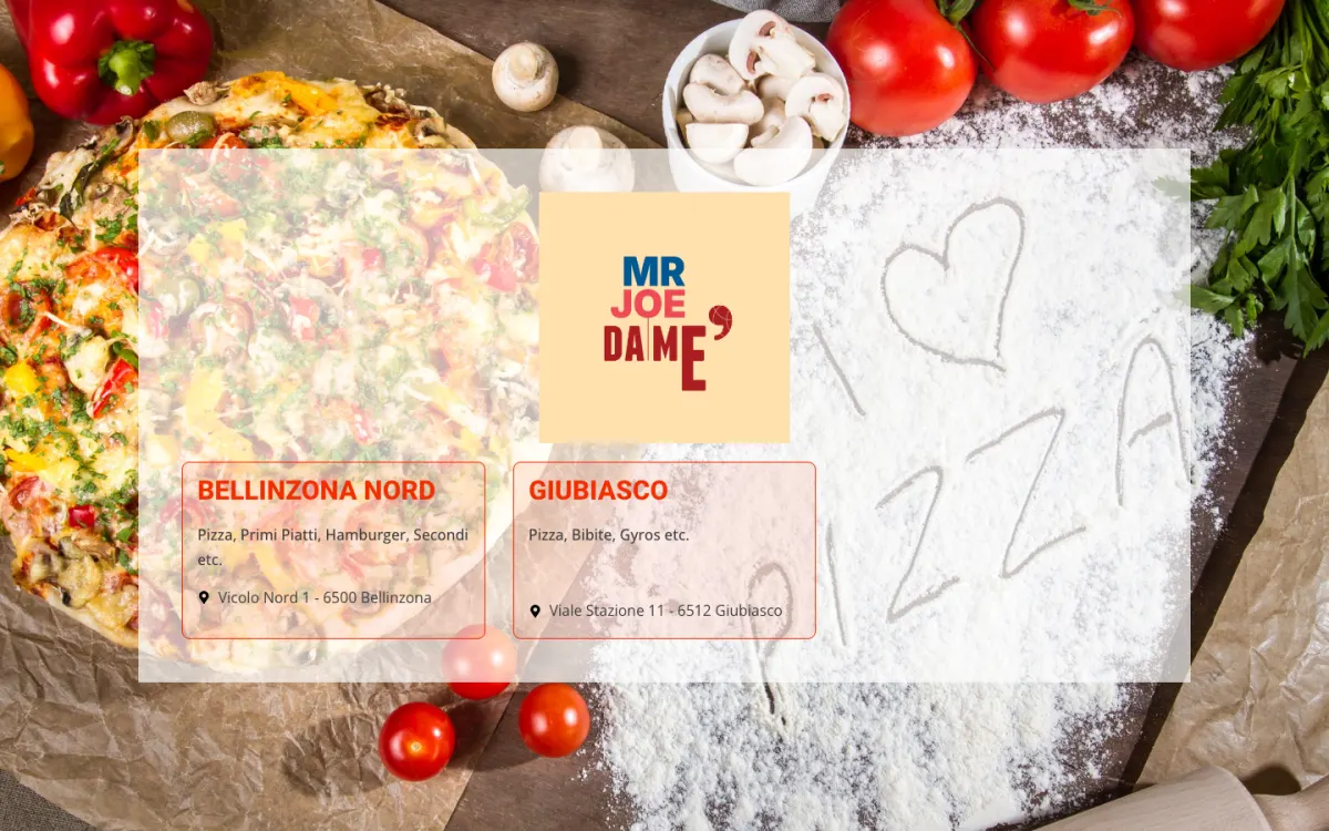 Sito food delivery mrjoecity.ch