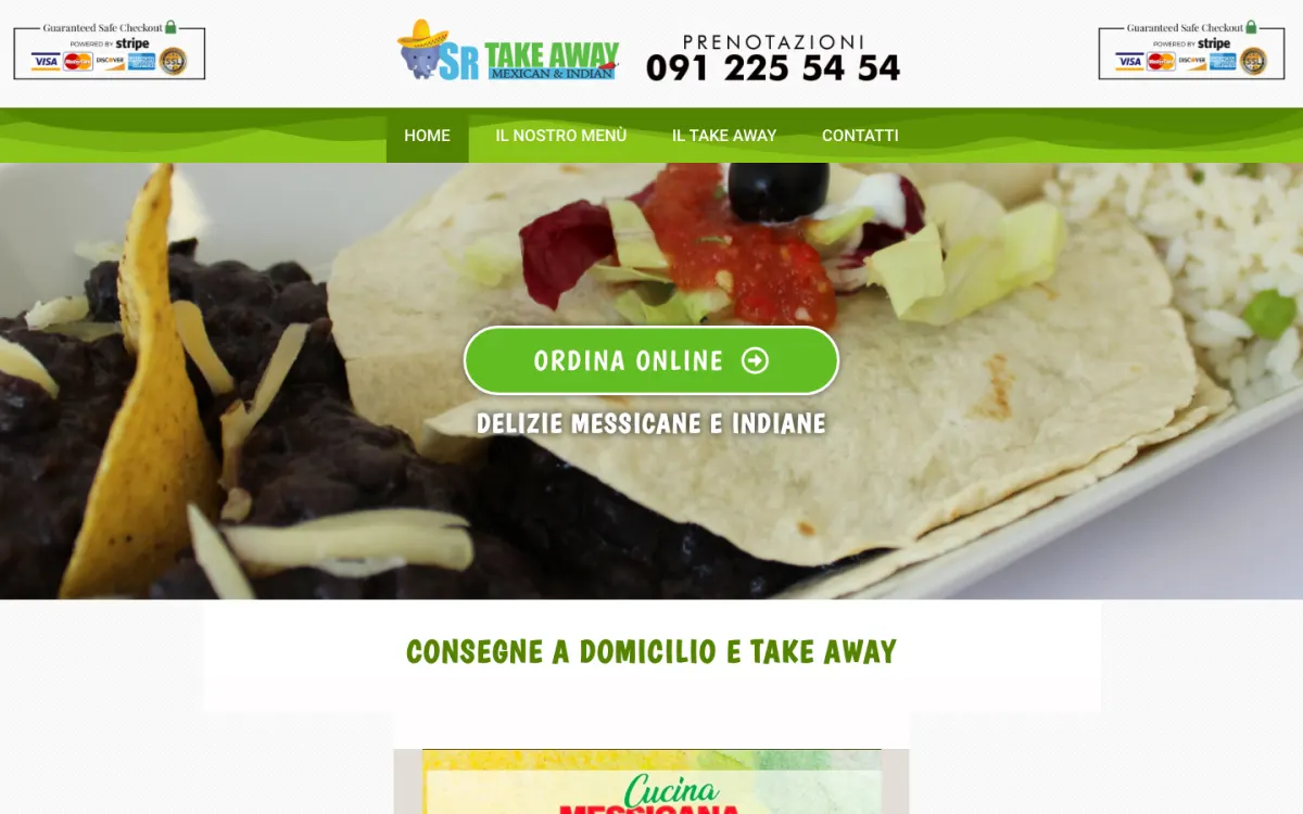 Sito food delivery srtakeaway.ch