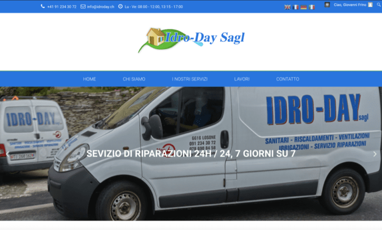 sito web idro day sagl