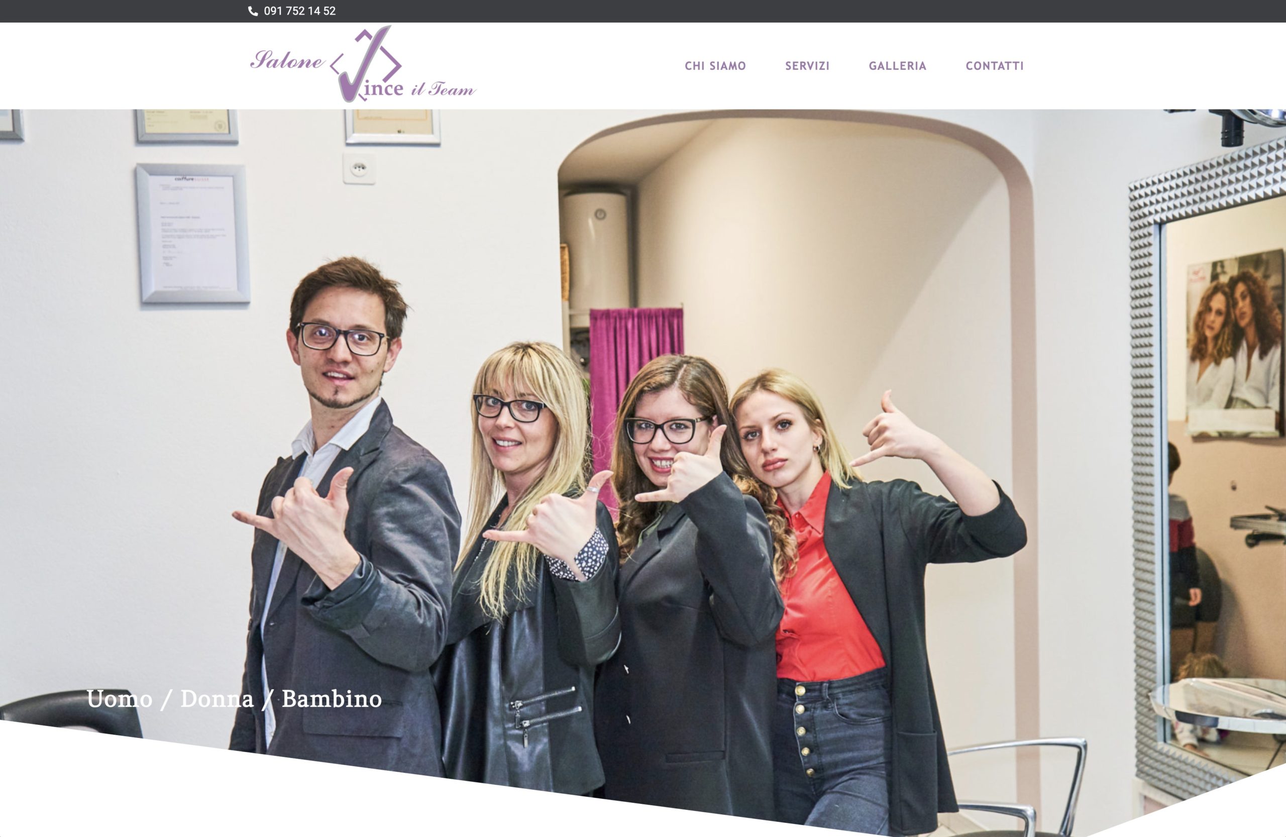 Salon Vince das Team Locarno Friseur Mann Frau Kind