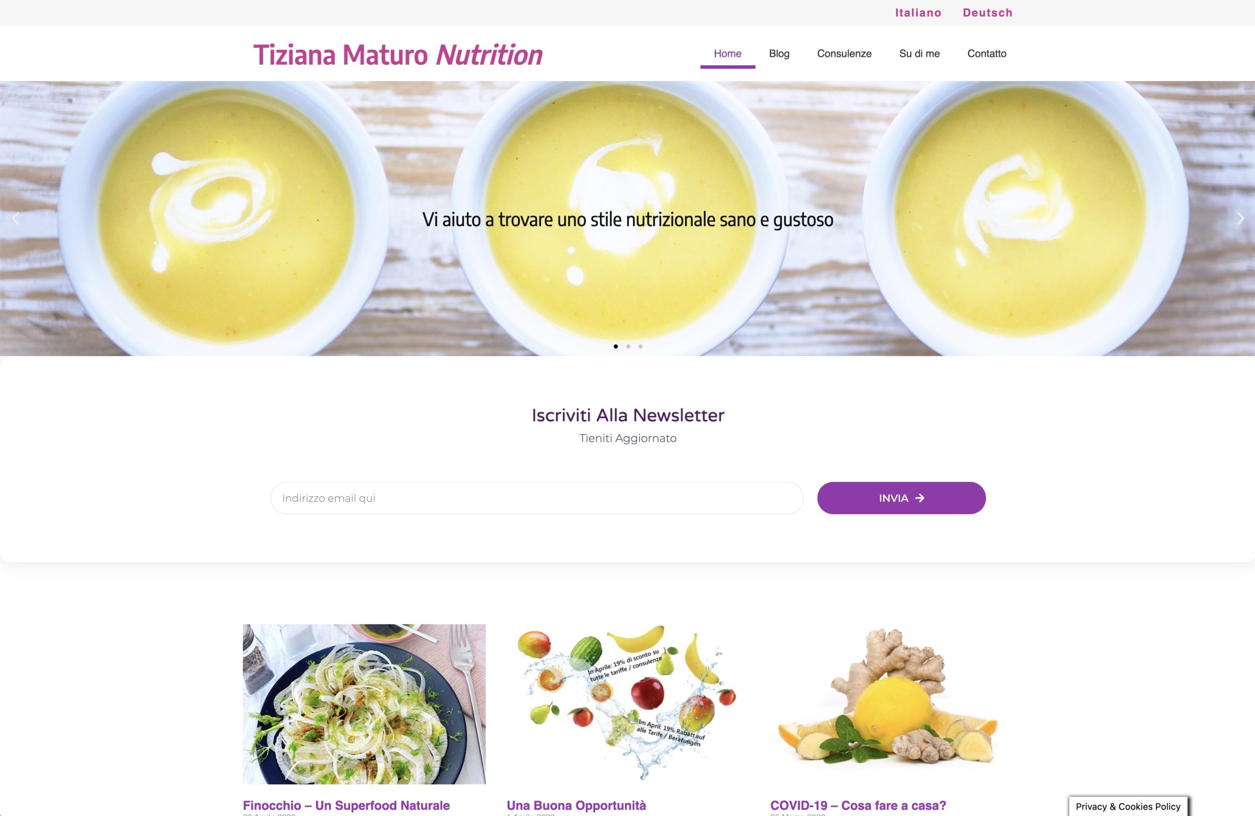 Tiziana Maturo Nutrition