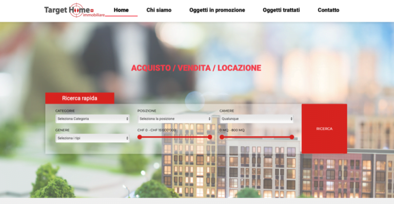 targethome_sito_web design