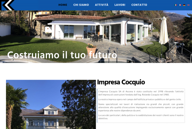 impresa cocquio sito aziendale