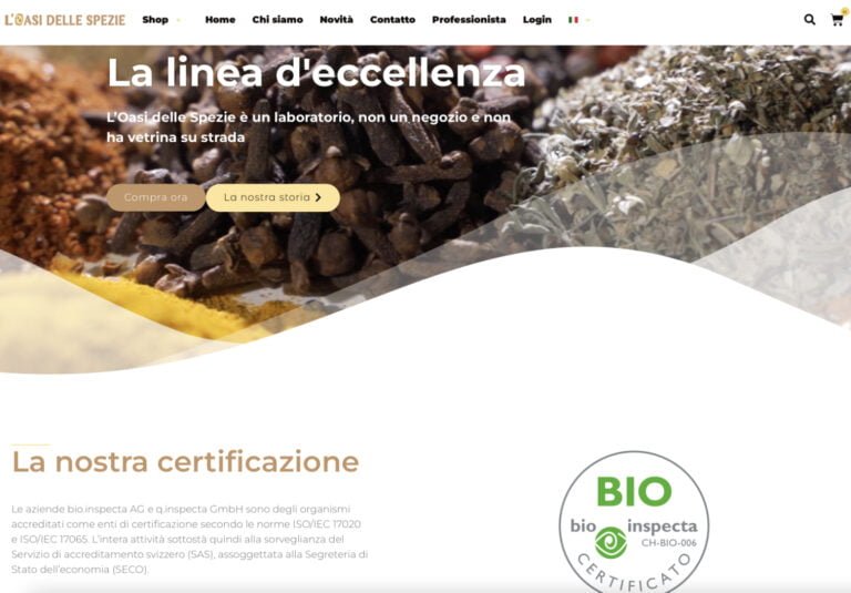 oasi delle spezie ecommerce