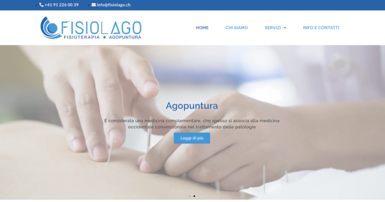 Sito Fisiolago_web design locarno
