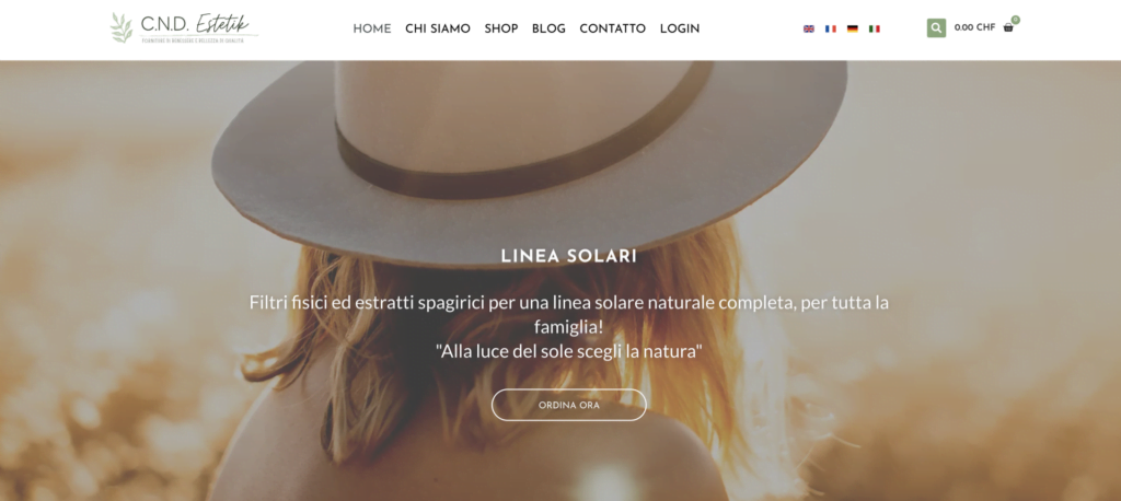 web design beauty center
