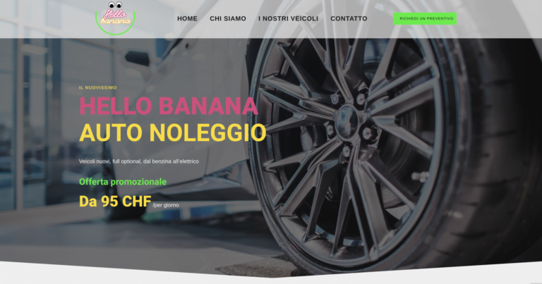 web design for a car rental business