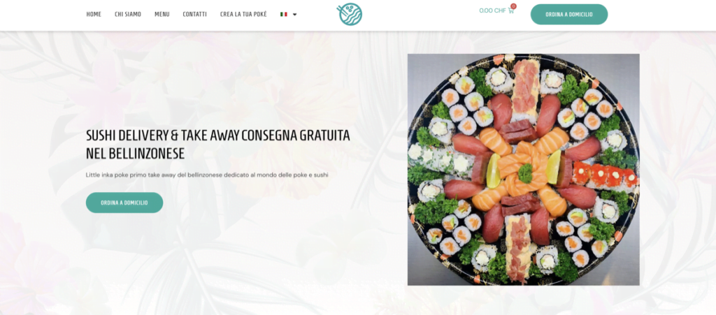 web design cibo a domicilio