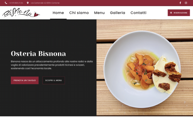 osteria bisnona sito web