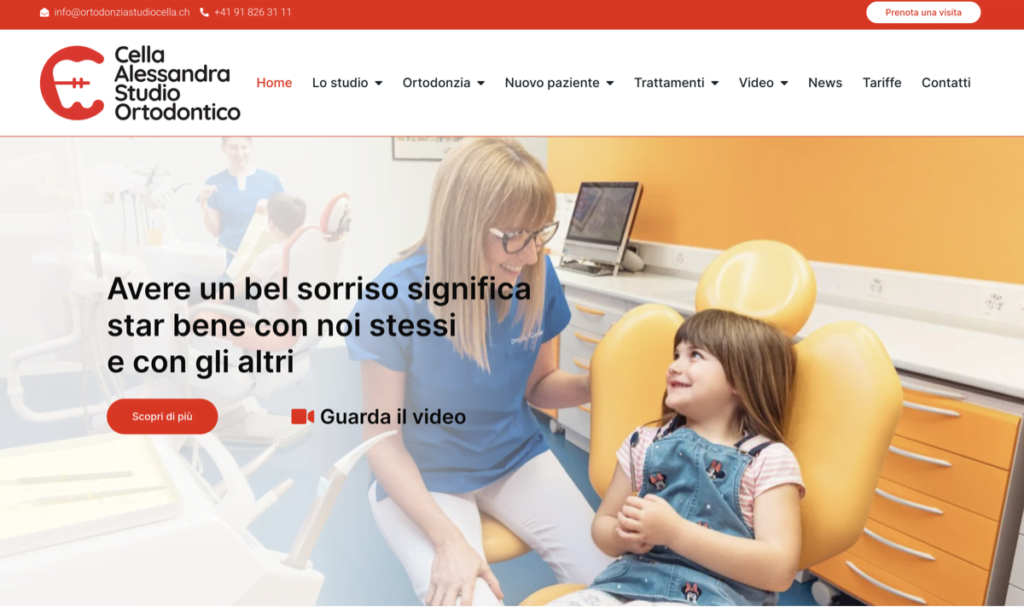 web design per studio dentistico