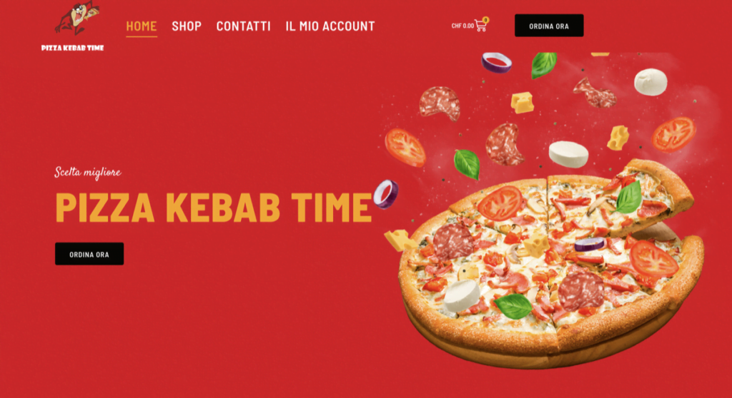 web design ristorante take away