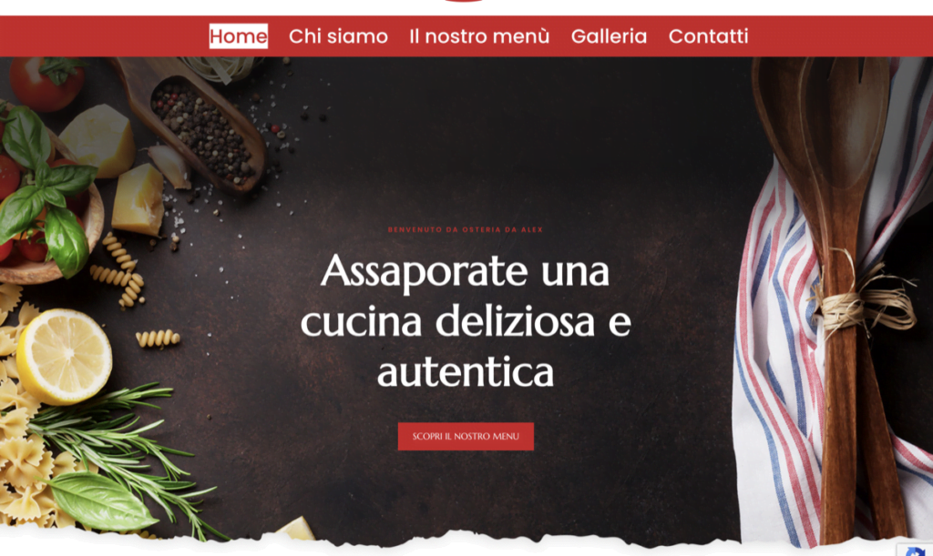 web design per ristoranti ticino