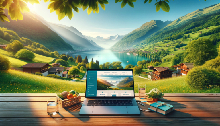 dall·e 2023 12 05 10.28.55 an image suitable for a blog post titled ‘choosing the right web agency for your website in ticino an essential guide’. the image depicts a picturesq