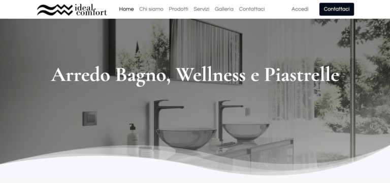 ideal comfort Screenshot der Website