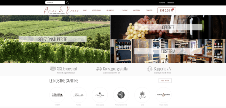 amici di bacco Website