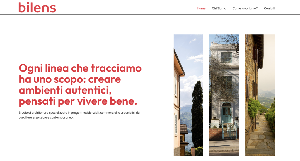 web design studio d'architettura