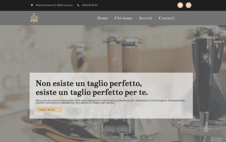 Salon-Website Klick
