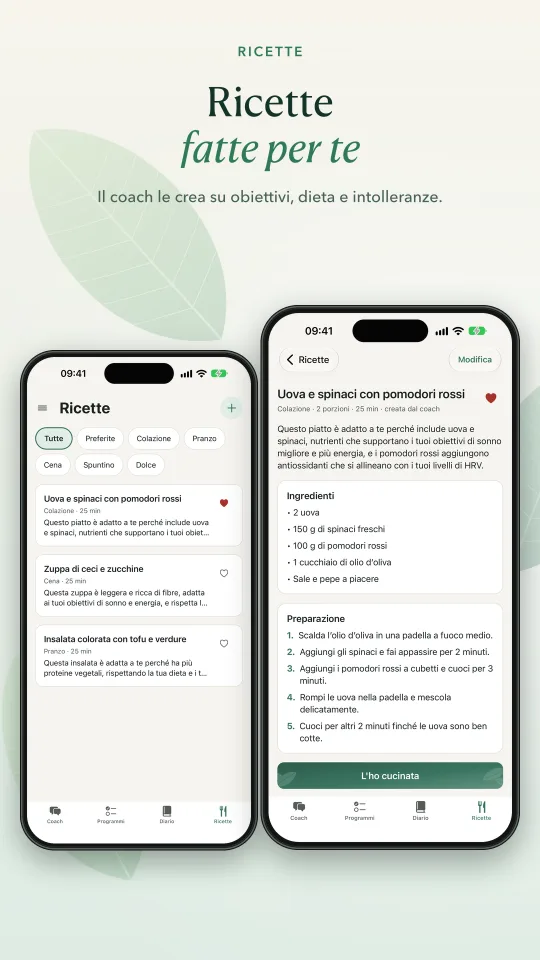 App AlbA Health Coach: ricette fatte su misura per dieta, allergie e intolleranze