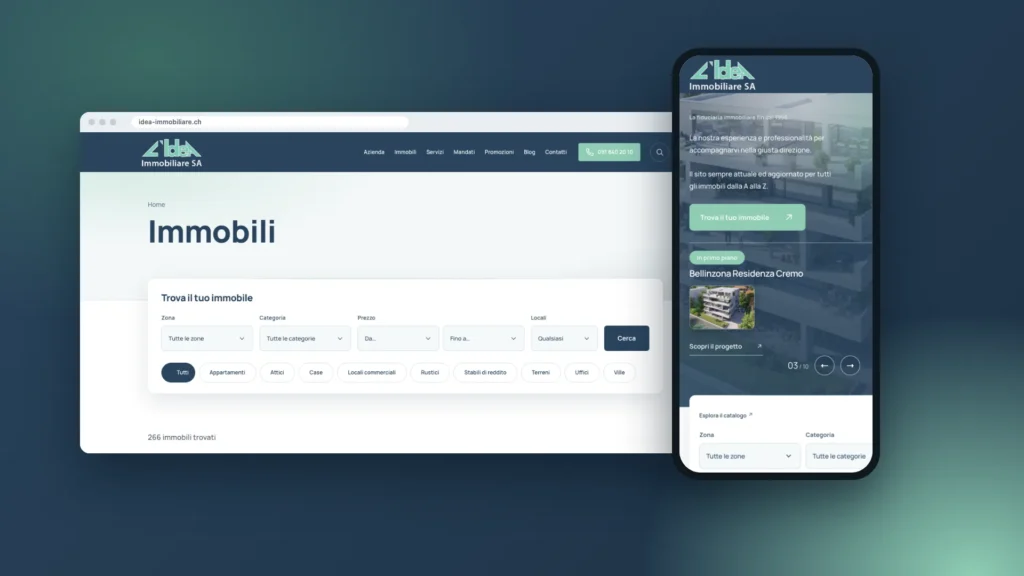 L’Idea Immobiliare SA – sito web