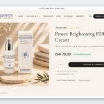 Product page of the Synergy Advanced Aesthetics shop