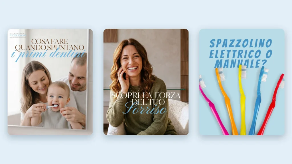 Campagna Instagram dello Studio Dentistico Dottor Ponchio a Locarno