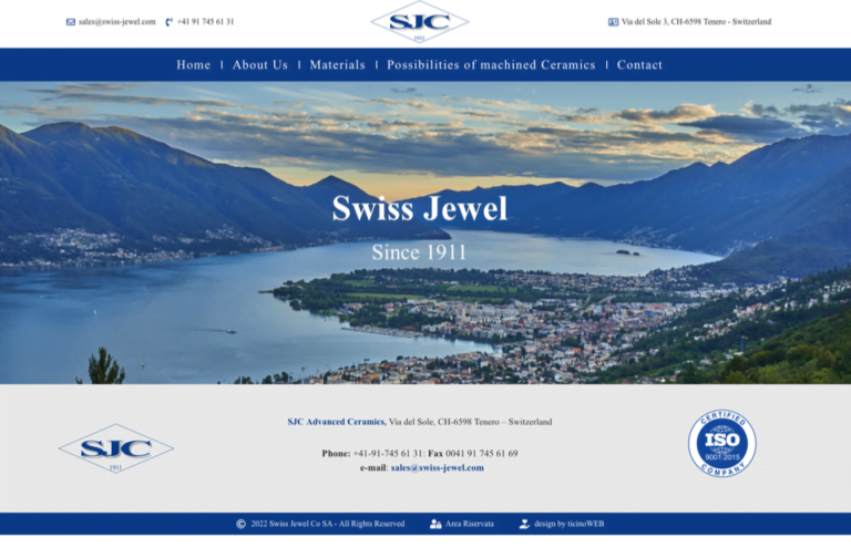site web d'entreprise de swiss jewel