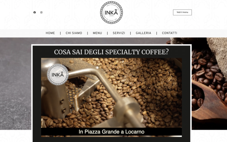 inka bistro bar website design