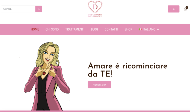 sito web progettato in Ticino