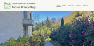 web design e sito aziendale per un architetto del paesaggio