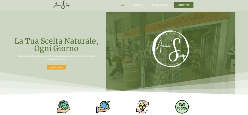 anna shop lugano sito web_web design per negozi