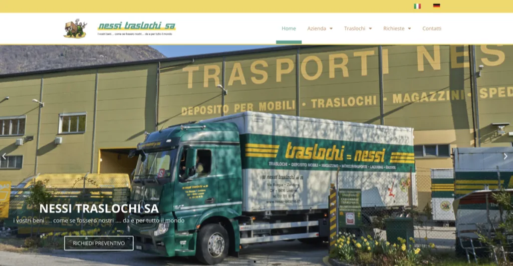 web design Locarno ditte traslochi