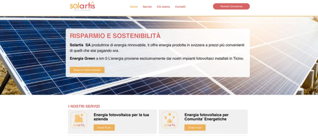 design siti web aziendali in Ticino