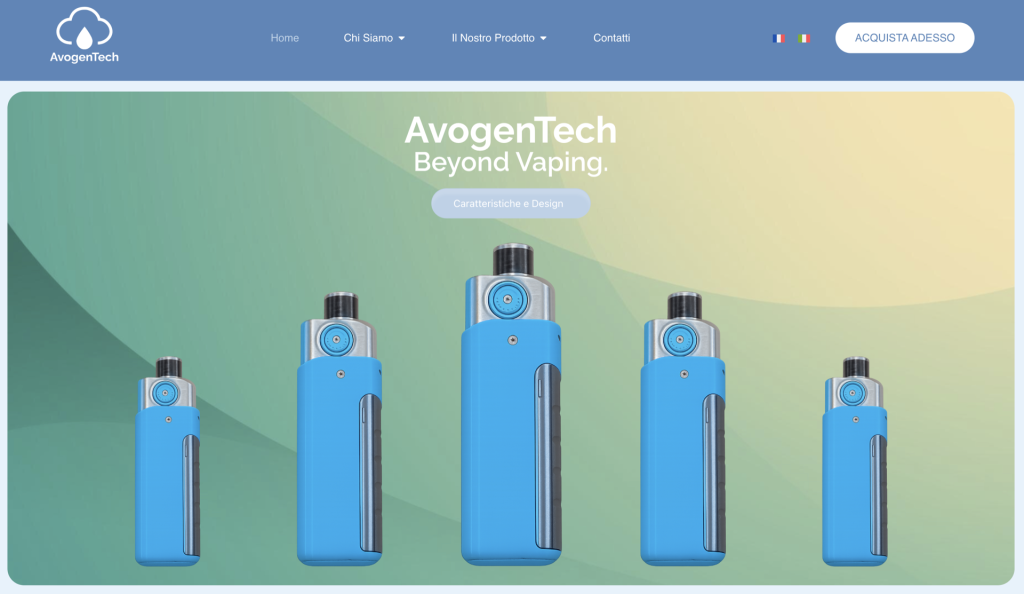 web design vape shop ticino