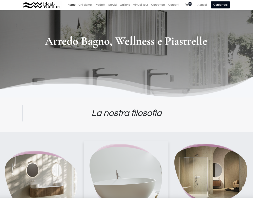 web design con software aziendale odoo integrato per impianti sanitari ticino