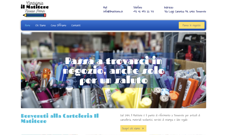 web design negozi ticino