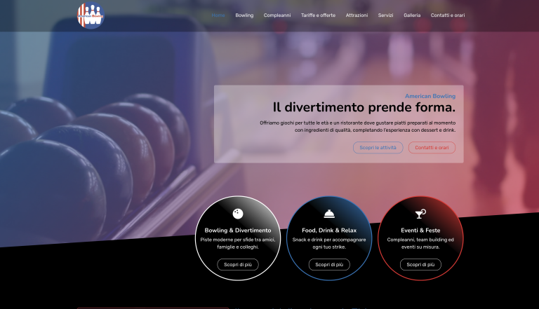 home page sito americanbowling.ch