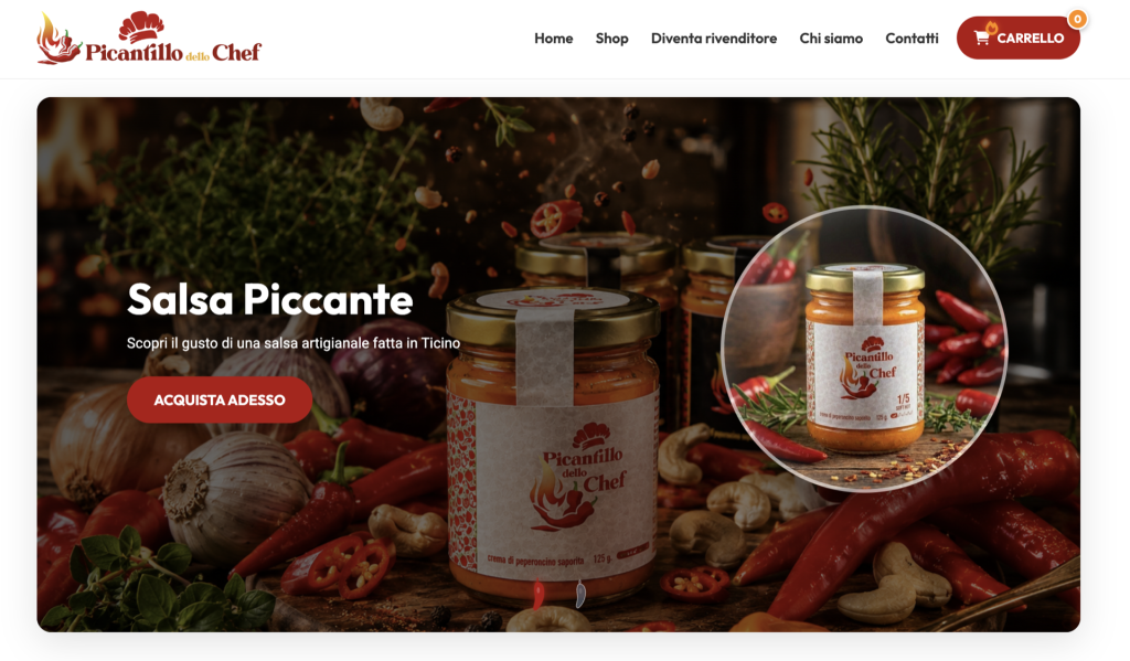 web design ecommerce food