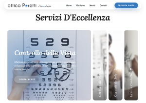 web design per ottici Ticino