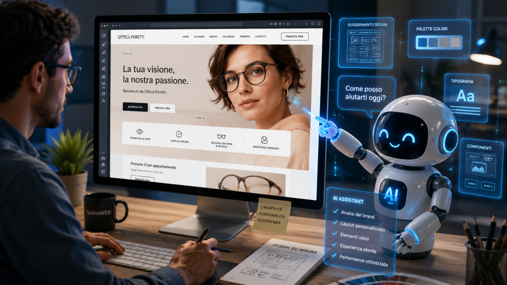 web design con l'uso dell'AI